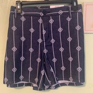 Liz Claiborne Denim Nautical knot rope shorts!